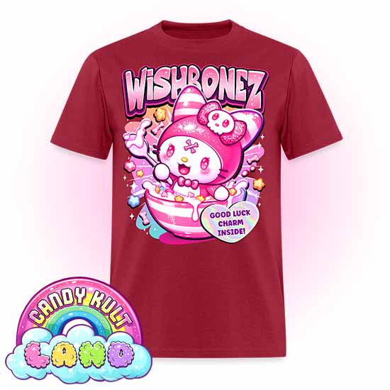 Wishbonez Cereal - Candy Kult Land COLOUR Men's / Unisex Classic T-Shirt - Candy Kult - Candy Cult - Candy Kult Land - Wishbone - Boo Kitty - Panku - Frosti - Toxic Kitten - Hex-Heart - Cult Candy - Cake High Heels - [product_vendor}