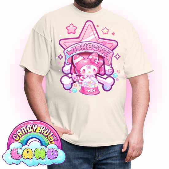 Wishbone Gumball Machine Logo - Candy Kult Land Men's / Unisex Classic T-Shirt - Candy Kult - Candy Cult - Candy Kult Land - Wishbone - Boo Kitty - Panku - Frosti - Toxic Kitten - Hex-Heart - Cult Candy - Cake High Heels - [product_vendor}