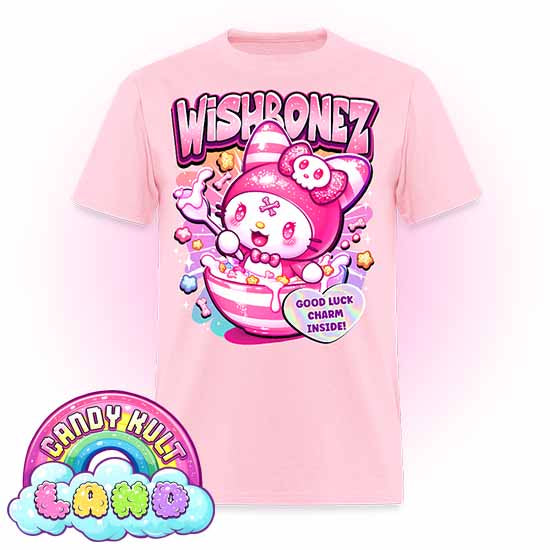 Wishbonez Cereal - Candy Kult Land COLOUR Men's / Unisex Classic T-Shirt - Candy Kult - Candy Cult - Candy Kult Land - Wishbone - Boo Kitty - Panku - Frosti - Toxic Kitten - Hex-Heart - Cult Candy - Cake High Heels - [product_vendor}
