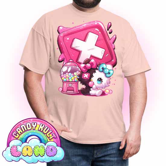Panku Logo - Candy Kult Land COLOUR Men's / Unisex Classic T-Shirt - Candy Kult - Candy Cult - Candy Kult Land - Wishbone - Boo Kitty - Panku - Frosti - Toxic Kitten - Hex-Heart - Cult Candy - Cake High Heels - [product_vendor}