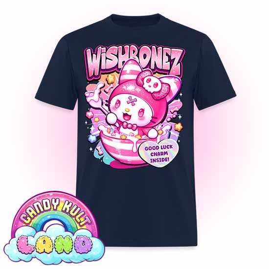Wishbonez Cereal - Candy Kult Land COLOUR Men's / Unisex Classic T-Shirt - Candy Kult - Candy Cult - Candy Kult Land - Wishbone - Boo Kitty - Panku - Frosti - Toxic Kitten - Hex-Heart - Cult Candy - Cake High Heels - [product_vendor}