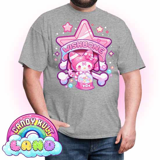 Wishbone Gumball Machine Logo - Candy Kult Land Men's / Unisex Classic T-Shirt - Candy Kult - Candy Cult - Candy Kult Land - Wishbone - Boo Kitty - Panku - Frosti - Toxic Kitten - Hex-Heart - Cult Candy - Cake High Heels - [product_vendor}