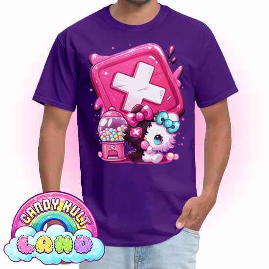 Panku Logo - Candy Kult Land COLOUR Men's / Unisex Classic T-Shirt - Candy Kult - Candy Cult - Candy Kult Land - Wishbone - Boo Kitty - Panku - Frosti - Toxic Kitten - Hex-Heart - Cult Candy - Cake High Heels - [product_vendor}