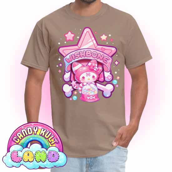 Wishbone Gumball Machine Logo - Candy Kult Land Men's / Unisex Classic T-Shirt - Candy Kult - Candy Cult - Candy Kult Land - Wishbone - Boo Kitty - Panku - Frosti - Toxic Kitten - Hex-Heart - Cult Candy - Cake High Heels - [product_vendor}