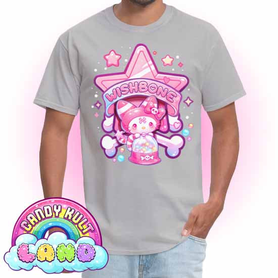 Wishbone Gumball Machine Logo - Candy Kult Land Men's / Unisex Classic T-Shirt - Candy Kult - Candy Cult - Candy Kult Land - Wishbone - Boo Kitty - Panku - Frosti - Toxic Kitten - Hex-Heart - Cult Candy - Cake High Heels - [product_vendor}