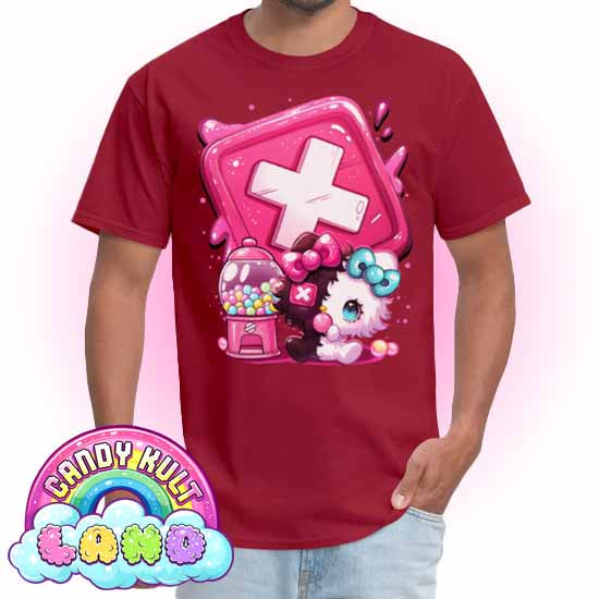 Panku Logo - Candy Kult Land COLOUR Men's / Unisex Classic T-Shirt - Candy Kult - Candy Cult - Candy Kult Land - Wishbone - Boo Kitty - Panku - Frosti - Toxic Kitten - Hex-Heart - Cult Candy - Cake High Heels - [product_vendor}