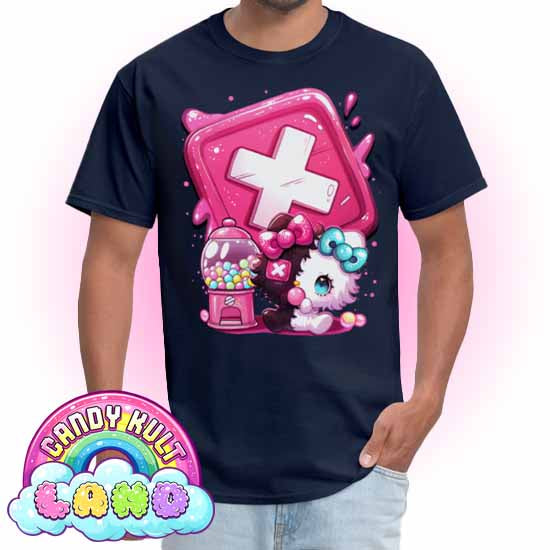 Panku Logo - Candy Kult Land COLOUR Men's / Unisex Classic T-Shirt - Candy Kult - Candy Cult - Candy Kult Land - Wishbone - Boo Kitty - Panku - Frosti - Toxic Kitten - Hex-Heart - Cult Candy - Cake High Heels - [product_vendor}