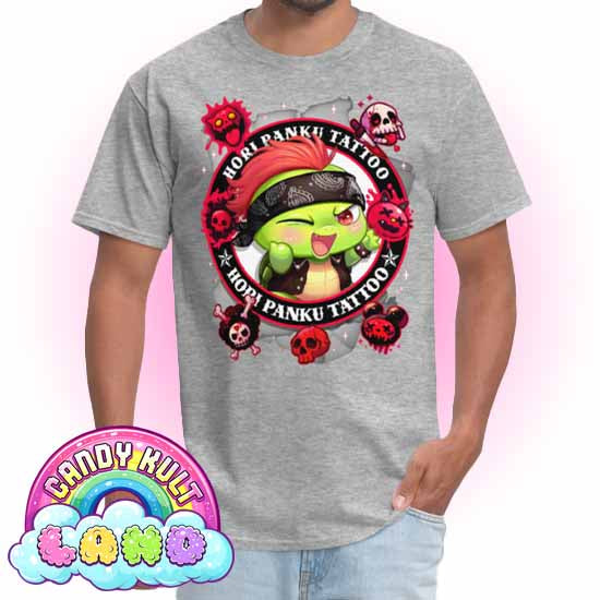 Hori Panku Tattoo Black - Candy Kult Land Men's / Unisex Classic T-Shirt - Candy Kult - Candy Cult - Candy Kult Land - Wishbone - Boo Kitty - Panku - Frosti - Toxic Kitten - Hex-Heart - Cult Candy - Cake High Heels - [product_vendor}