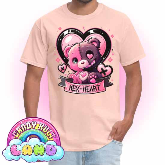 Hex-Heart - Candy Kult Land COLOUR Men's / Unisex Classic T-Shirt - Candy Kult - Candy Cult - Candy Kult Land - Wishbone - Boo Kitty - Panku - Frosti - Toxic Kitten - Hex-Heart - Cult Candy - Cake High Heels - [product_vendor}