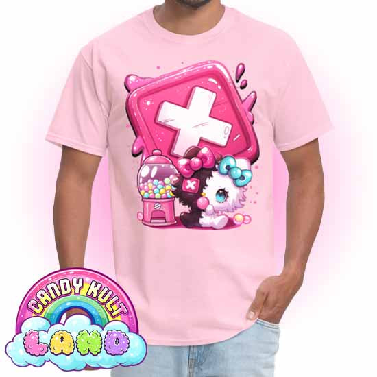 Panku Logo - Candy Kult Land COLOUR Men's / Unisex Classic T-Shirt - Candy Kult - Candy Cult - Candy Kult Land - Wishbone - Boo Kitty - Panku - Frosti - Toxic Kitten - Hex-Heart - Cult Candy - Cake High Heels - [product_vendor}