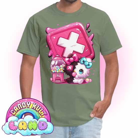 Panku Logo - Candy Kult Land COLOUR Men's / Unisex Classic T-Shirt - Candy Kult - Candy Cult - Candy Kult Land - Wishbone - Boo Kitty - Panku - Frosti - Toxic Kitten - Hex-Heart - Cult Candy - Cake High Heels - [product_vendor}