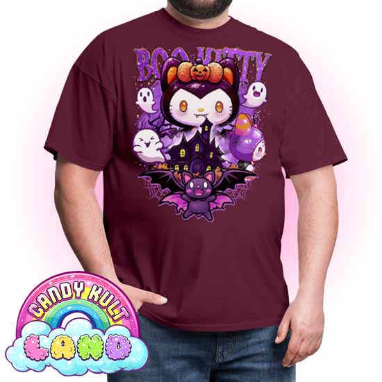 Boo Kitty Origins - Candy Kult Land COLOUR Men's / Unisex Classic T-Shirt - Candy Kult - Candy Cult - Candy Kult Land - Wishbone - Boo Kitty - Panku - Frosti - Toxic Kitten - Hex-Heart - Cult Candy - Cake High Heels - [product_vendor}