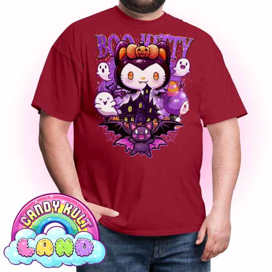 Boo Kitty Origins - Candy Kult Land COLOUR Men's / Unisex Classic T-Shirt - Candy Kult - Candy Cult - Candy Kult Land - Wishbone - Boo Kitty - Panku - Frosti - Toxic Kitten - Hex-Heart - Cult Candy - Cake High Heels - [product_vendor}