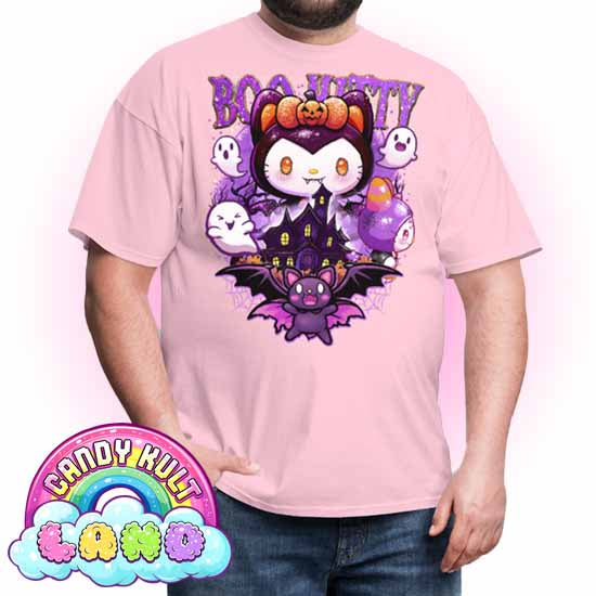 Boo Kitty Origins - Candy Kult Land COLOUR Men's / Unisex Classic T-Shirt - Candy Kult - Candy Cult - Candy Kult Land - Wishbone - Boo Kitty - Panku - Frosti - Toxic Kitten - Hex-Heart - Cult Candy - Cake High Heels - [product_vendor}