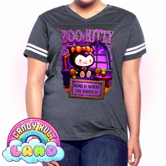 Home Is Where The Haunt Is Boo Kitty - Candy Kult Land Women’s Vintage Sport T-Shirt - Candy Kult - Candy Cult - Candy Kult Land - Wishbone - Boo Kitty - Panku - Frosti - Toxic Kitten - Hex-Heart - Cult Candy - Cake High Heels - [product_vendor}