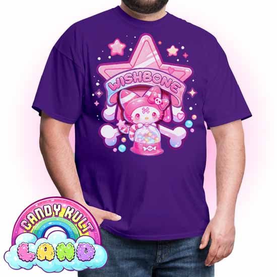Wishbone Gumball Machine Logo - Candy Kult Land COLOUR Men's / Unisex Classic T-Shirt - Candy Kult - Candy Cult - Candy Kult Land - Wishbone - Boo Kitty - Panku - Frosti - Toxic Kitten - Hex-Heart - Cult Candy - Cake High Heels - [product_vendor}