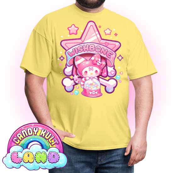 Wishbone Gumball Machine Logo - Candy Kult Land COLOUR Men's / Unisex Classic T-Shirt - Candy Kult - Candy Cult - Candy Kult Land - Wishbone - Boo Kitty - Panku - Frosti - Toxic Kitten - Hex-Heart - Cult Candy - Cake High Heels - [product_vendor}