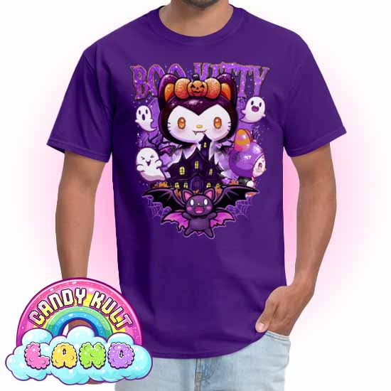 Boo Kitty Origins - Candy Kult Land COLOUR Men's / Unisex Classic T-Shirt - Candy Kult - Candy Cult - Candy Kult Land - Wishbone - Boo Kitty - Panku - Frosti - Toxic Kitten - Hex-Heart - Cult Candy - Cake High Heels - [product_vendor}