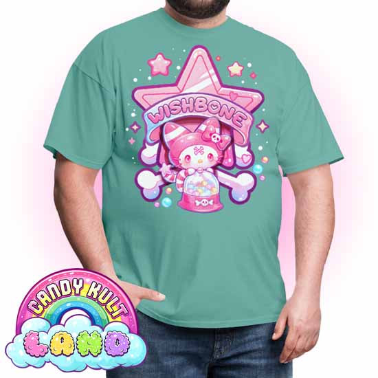 Wishbone Gumball Machine Logo - Candy Kult Land COLOUR Men's / Unisex Classic T-Shirt - Candy Kult - Candy Cult - Candy Kult Land - Wishbone - Boo Kitty - Panku - Frosti - Toxic Kitten - Hex-Heart - Cult Candy - Cake High Heels - [product_vendor}