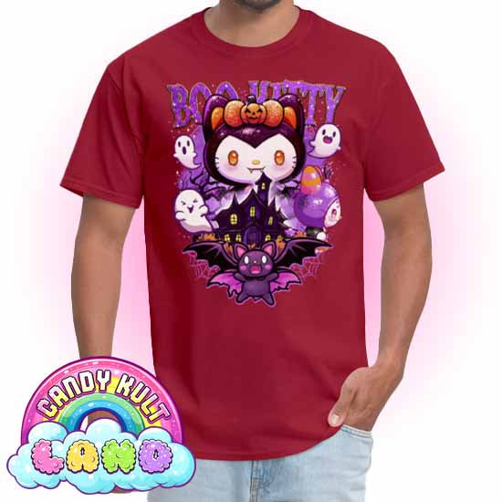 Boo Kitty Origins - Candy Kult Land COLOUR Men's / Unisex Classic T-Shirt - Candy Kult - Candy Cult - Candy Kult Land - Wishbone - Boo Kitty - Panku - Frosti - Toxic Kitten - Hex-Heart - Cult Candy - Cake High Heels - [product_vendor}