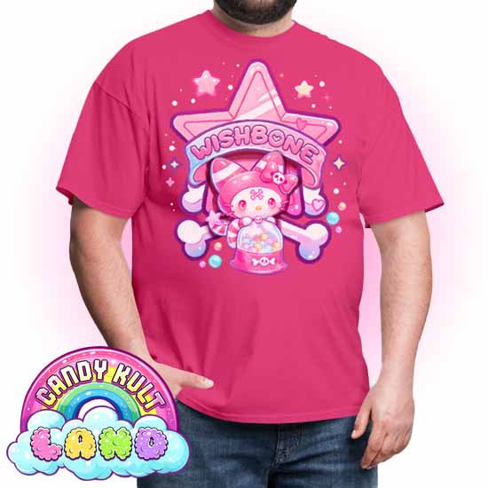 Wishbone Gumball Machine Logo - Candy Kult Land COLOUR Men's / Unisex Classic T-Shirt - Candy Kult - Candy Cult - Candy Kult Land - Wishbone - Boo Kitty - Panku - Frosti - Toxic Kitten - Hex-Heart - Cult Candy - Cake High Heels - [product_vendor}