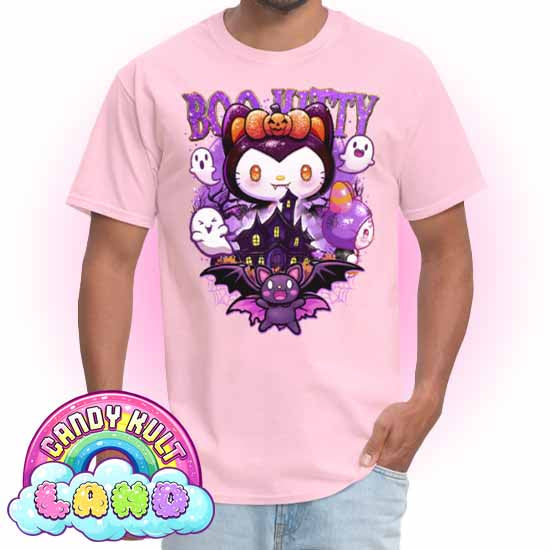 Boo Kitty Origins - Candy Kult Land COLOUR Men's / Unisex Classic T-Shirt - Candy Kult - Candy Cult - Candy Kult Land - Wishbone - Boo Kitty - Panku - Frosti - Toxic Kitten - Hex-Heart - Cult Candy - Cake High Heels - [product_vendor}