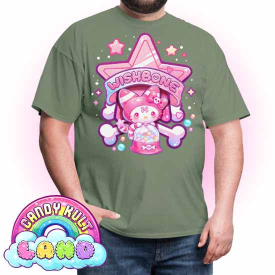 Wishbone Gumball Machine Logo - Candy Kult Land COLOUR Men's / Unisex Classic T-Shirt - Candy Kult - Candy Cult - Candy Kult Land - Wishbone - Boo Kitty - Panku - Frosti - Toxic Kitten - Hex-Heart - Cult Candy - Cake High Heels - [product_vendor}