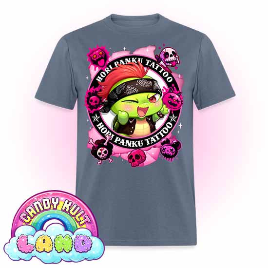 Hori Panku Tattoo Pink - Candy Kult Land Men's / Unisex Classic T-Shirt - Candy Kult - Candy Cult - Candy Kult Land - Wishbone - Boo Kitty - Panku - Frosti - Toxic Kitten - Hex-Heart - Cult Candy - Cake High Heels - [product_vendor}