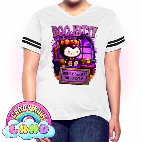 Home Is Where The Haunt Is Boo Kitty - Candy Kult Land Women’s Vintage Sport T-Shirt - Candy Kult - Candy Cult - Candy Kult Land - Wishbone - Boo Kitty - Panku - Frosti - Toxic Kitten - Hex-Heart - Cult Candy - Cake High Heels - [product_vendor}