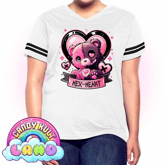 Hex-Heart - Candy Kult Land Women’s Vintage Sport T-Shirt - Candy Kult - Candy Cult - Candy Kult Land - Wishbone - Boo Kitty - Panku - Frosti - Toxic Kitten - Hex-Heart - Cult Candy - Cake High Heels - [product_vendor}