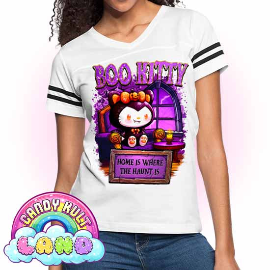 Home Is Where The Haunt Is Boo Kitty - Candy Kult Land Women’s Vintage Sport T-Shirt - Candy Kult - Candy Cult - Candy Kult Land - Wishbone - Boo Kitty - Panku - Frosti - Toxic Kitten - Hex-Heart - Cult Candy - Cake High Heels - [product_vendor}