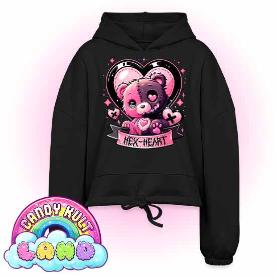 Hex-heart - Candy Kult Land Women’s Cropped Hoodie