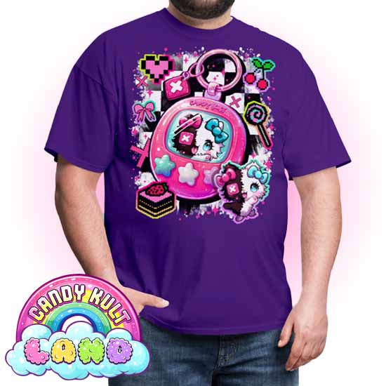 Toxic Kitten Virtual Pet - Candy Kult Land COLOUR Men's / Unisex Classic T-Shirt - Candy Kult - Candy Cult - Candy Kult Land - Wishbone - Boo Kitty - Panku - Frosti - Toxic Kitten - Hex-Heart - Cult Candy - Cake High Heels - [product_vendor}