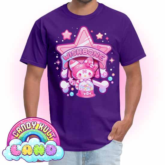 Wishbone Gumball Machine Logo - Candy Kult Land COLOUR Men's / Unisex Classic T-Shirt - Candy Kult - Candy Cult - Candy Kult Land - Wishbone - Boo Kitty - Panku - Frosti - Toxic Kitten - Hex-Heart - Cult Candy - Cake High Heels - [product_vendor}