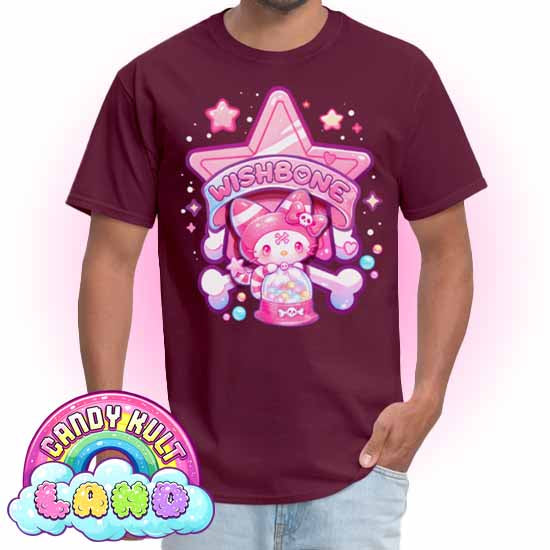 Wishbone Gumball Machine Logo - Candy Kult Land COLOUR Men's / Unisex Classic T-Shirt - Candy Kult - Candy Cult - Candy Kult Land - Wishbone - Boo Kitty - Panku - Frosti - Toxic Kitten - Hex-Heart - Cult Candy - Cake High Heels - [product_vendor}