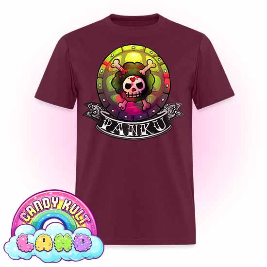 Panku Logo - Candy Kult Land COLOUR Men's / Unisex Classic T-Shirt - Candy Kult - Candy Cult - Candy Kult Land - Wishbone - Boo Kitty - Panku - Frosti - Toxic Kitten - Hex-Heart - Cult Candy - Cake High Heels - [product_vendor}
