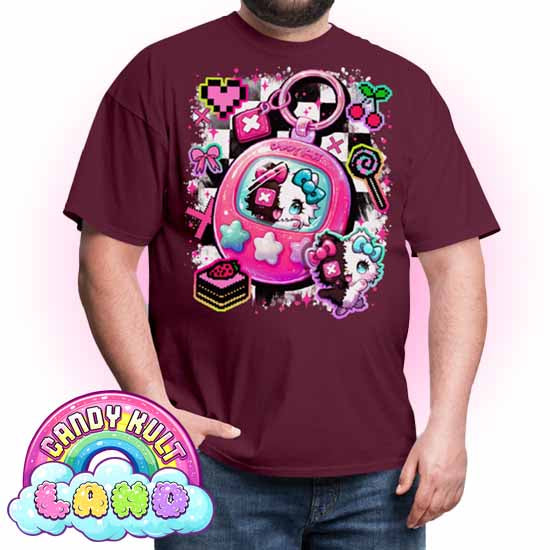Toxic Kitten Virtual Pet - Candy Kult Land COLOUR Men's / Unisex Classic T-Shirt - Candy Kult - Candy Cult - Candy Kult Land - Wishbone - Boo Kitty - Panku - Frosti - Toxic Kitten - Hex-Heart - Cult Candy - Cake High Heels - [product_vendor}