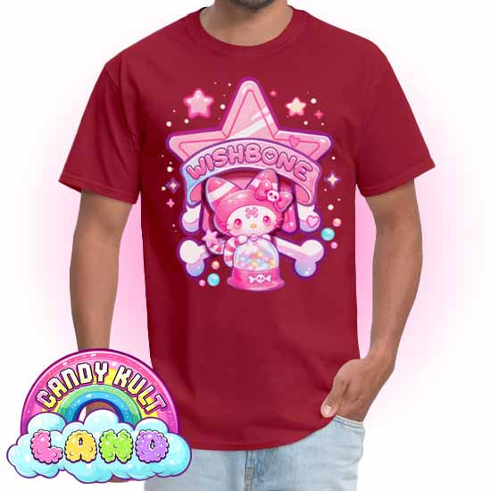 Wishbone Gumball Machine Logo - Candy Kult Land COLOUR Men's / Unisex Classic T-Shirt - Candy Kult - Candy Cult - Candy Kult Land - Wishbone - Boo Kitty - Panku - Frosti - Toxic Kitten - Hex-Heart - Cult Candy - Cake High Heels - [product_vendor}