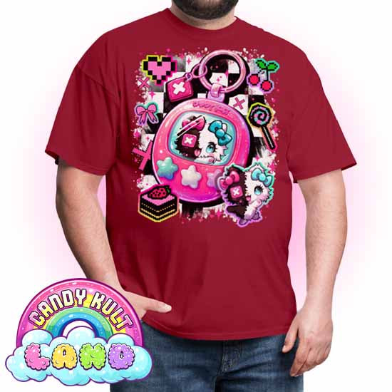 Toxic Kitten Virtual Pet - Candy Kult Land COLOUR Men's / Unisex Classic T-Shirt - Candy Kult - Candy Cult - Candy Kult Land - Wishbone - Boo Kitty - Panku - Frosti - Toxic Kitten - Hex-Heart - Cult Candy - Cake High Heels - [product_vendor}