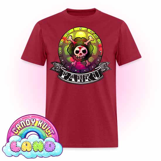 Panku Logo - Candy Kult Land COLOUR Men's / Unisex Classic T-Shirt - Candy Kult - Candy Cult - Candy Kult Land - Wishbone - Boo Kitty - Panku - Frosti - Toxic Kitten - Hex-Heart - Cult Candy - Cake High Heels - [product_vendor}