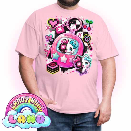 Toxic Kitten Virtual Pet - Candy Kult Land COLOUR Men's / Unisex Classic T-Shirt - Candy Kult - Candy Cult - Candy Kult Land - Wishbone - Boo Kitty - Panku - Frosti - Toxic Kitten - Hex-Heart - Cult Candy - Cake High Heels - [product_vendor}