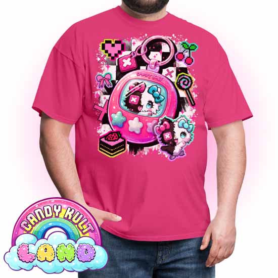 Toxic Kitten Virtual Pet - Candy Kult Land COLOUR Men's / Unisex Classic T-Shirt - Candy Kult - Candy Cult - Candy Kult Land - Wishbone - Boo Kitty - Panku - Frosti - Toxic Kitten - Hex-Heart - Cult Candy - Cake High Heels - [product_vendor}