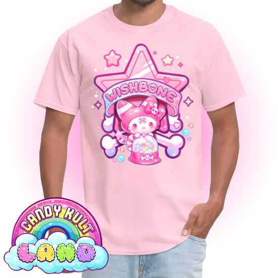 Wishbone Gumball Machine Logo - Candy Kult Land COLOUR Men's / Unisex Classic T-Shirt - Candy Kult - Candy Cult - Candy Kult Land - Wishbone - Boo Kitty - Panku - Frosti - Toxic Kitten - Hex-Heart - Cult Candy - Cake High Heels - [product_vendor}