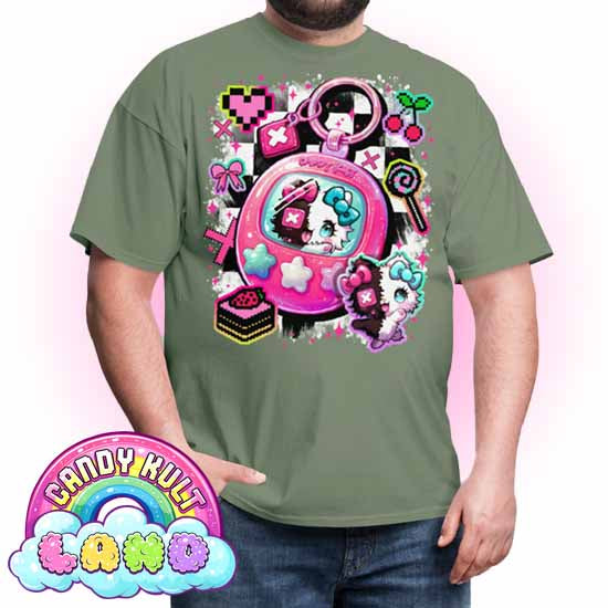 Toxic Kitten Virtual Pet - Candy Kult Land COLOUR Men's / Unisex Classic T-Shirt - Candy Kult - Candy Cult - Candy Kult Land - Wishbone - Boo Kitty - Panku - Frosti - Toxic Kitten - Hex-Heart - Cult Candy - Cake High Heels - [product_vendor}