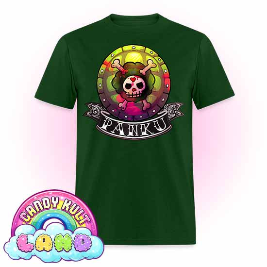 Panku Logo - Candy Kult Land COLOUR Men's / Unisex Classic T-Shirt - Candy Kult - Candy Cult - Candy Kult Land - Wishbone - Boo Kitty - Panku - Frosti - Toxic Kitten - Hex-Heart - Cult Candy - Cake High Heels - [product_vendor}