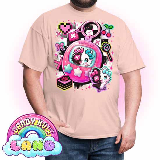 Toxic Kitten Virtual Pet - Candy Kult Land COLOUR Men's / Unisex Classic T-Shirt - Candy Kult - Candy Cult - Candy Kult Land - Wishbone - Boo Kitty - Panku - Frosti - Toxic Kitten - Hex-Heart - Cult Candy - Cake High Heels - [product_vendor}