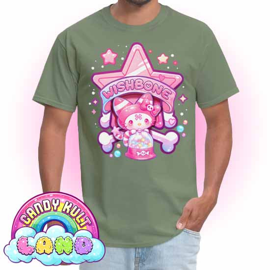 Wishbone Gumball Machine Logo - Candy Kult Land COLOUR Men's / Unisex Classic T-Shirt - Candy Kult - Candy Cult - Candy Kult Land - Wishbone - Boo Kitty - Panku - Frosti - Toxic Kitten - Hex-Heart - Cult Candy - Cake High Heels - [product_vendor}