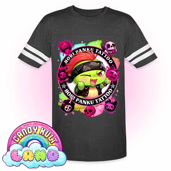 Hori Panku Tattoo Rainbow - Candy Kult Land Men's / Unisex Vintage Sport T-Shirt - Candy Kult - Candy Cult - Candy Kult Land - Wishbone - Boo Kitty - Panku - Frosti - Toxic Kitten - Hex-Heart - Cult Candy - Cake High Heels - [product_vendor}
