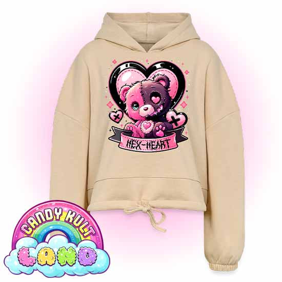 Hex-heart - Candy Kult Land Women’s Cropped Hoodie