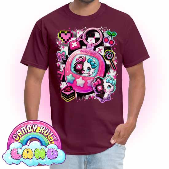 Toxic Kitten Virtual Pet - Candy Kult Land COLOUR Men's / Unisex Classic T-Shirt - Candy Kult - Candy Cult - Candy Kult Land - Wishbone - Boo Kitty - Panku - Frosti - Toxic Kitten - Hex-Heart - Cult Candy - Cake High Heels - [product_vendor}